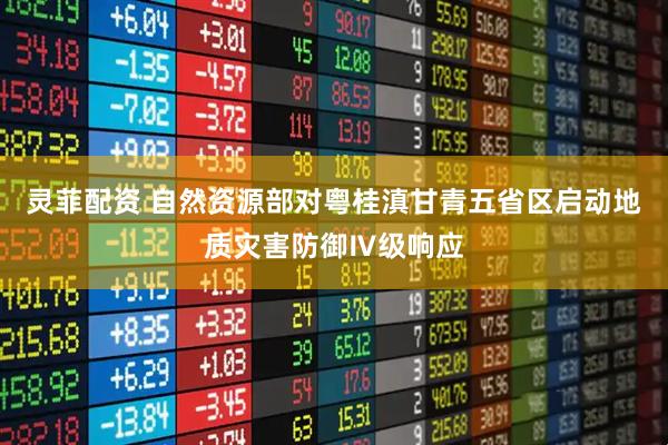 灵菲配资 自然资源部对粤桂滇甘青五省区启动地质灾害防御Ⅳ级响应